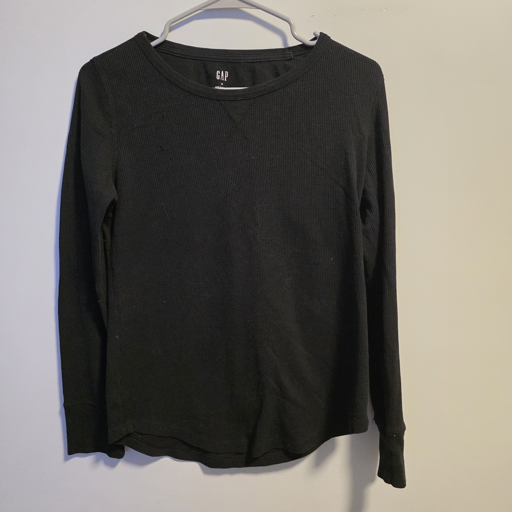 GAP Black Long Sleeve Top